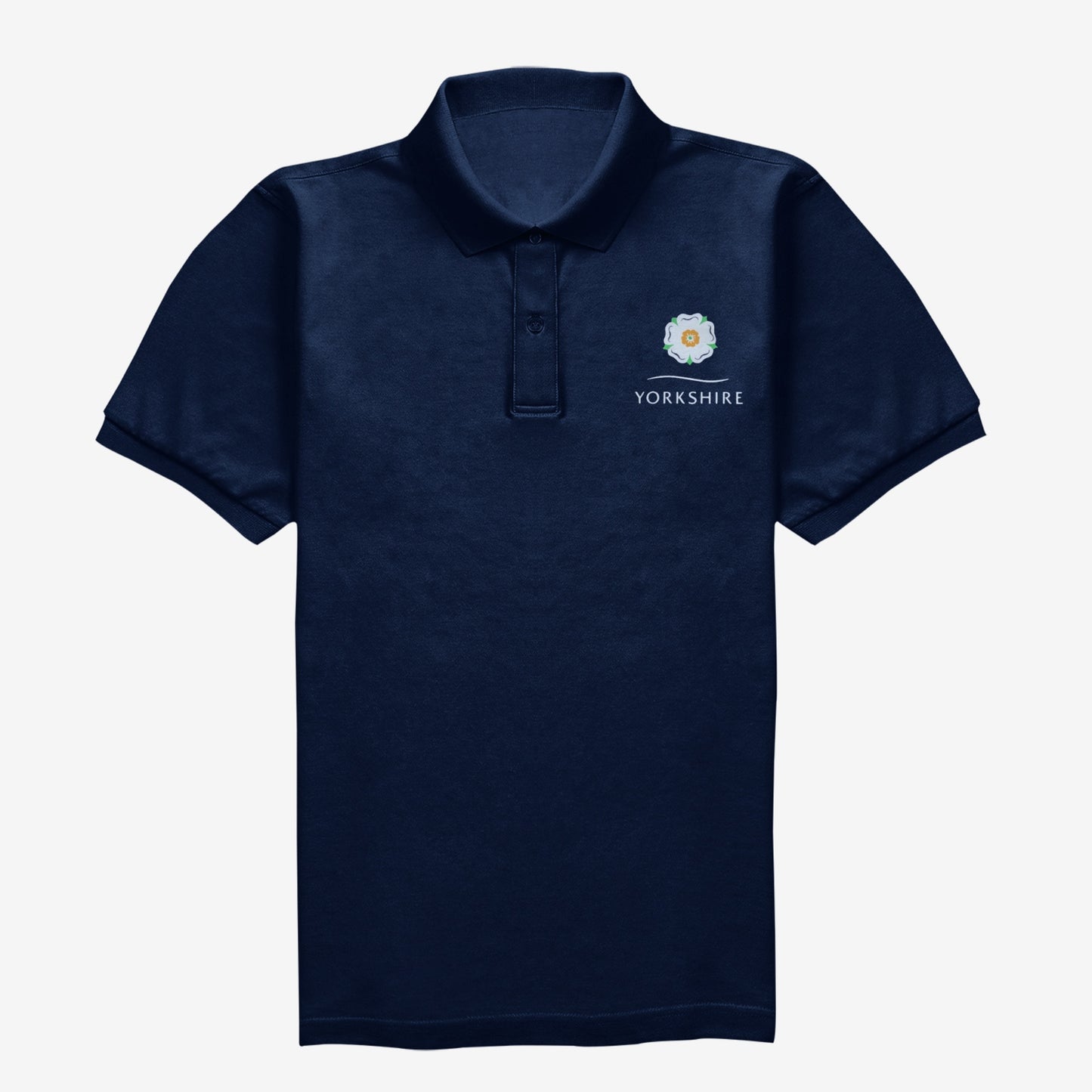 Yorkshire Rose Navy Polo Shirt - The Great Yorkshire Shop