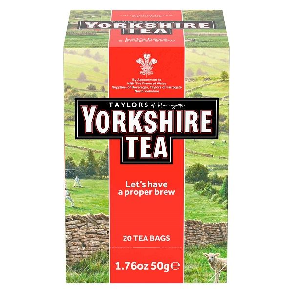 Yorkshire Tea Individually Wrapped & Tagged Tea Bags