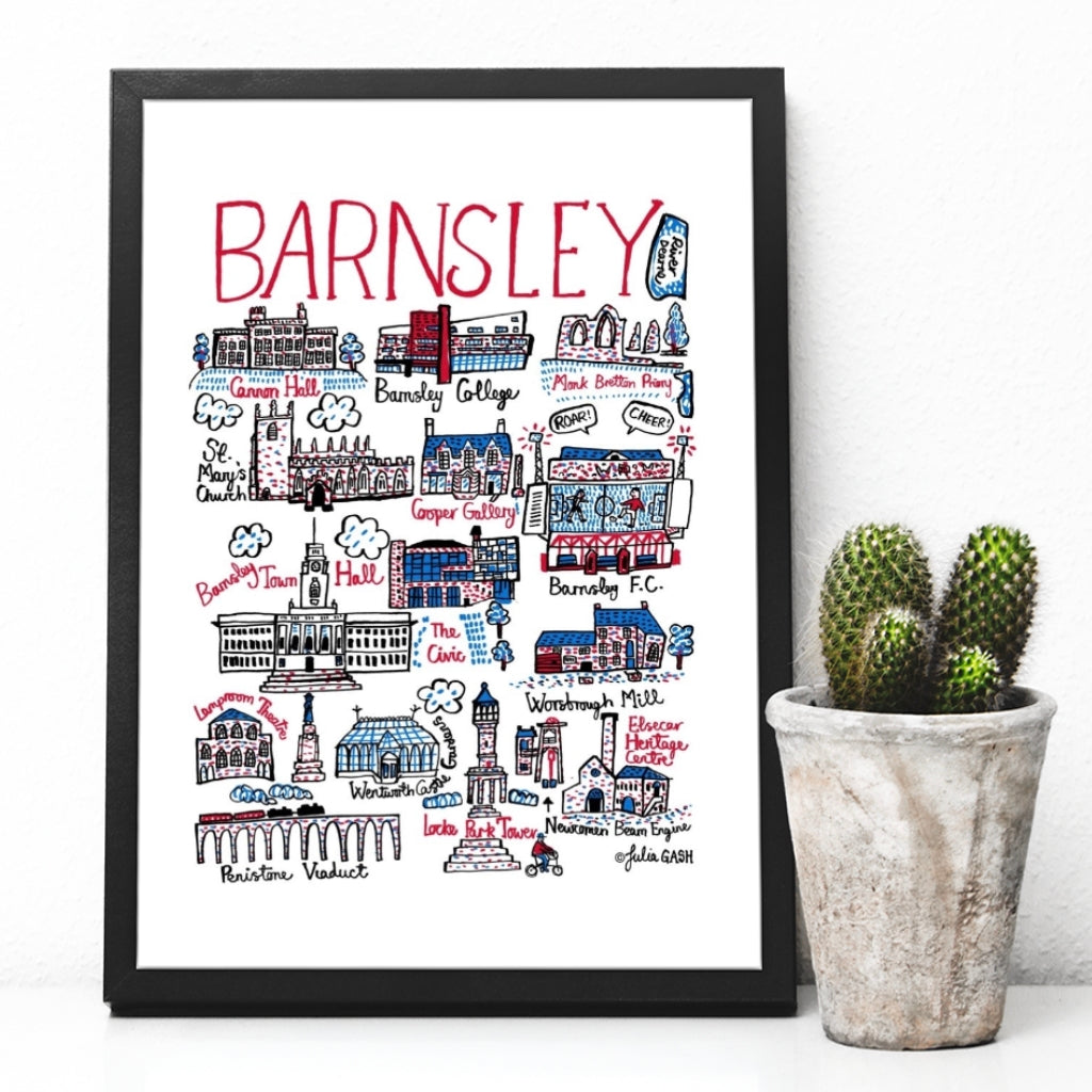 Barnsley Cityscape Print - The Great Yorkshire Shop