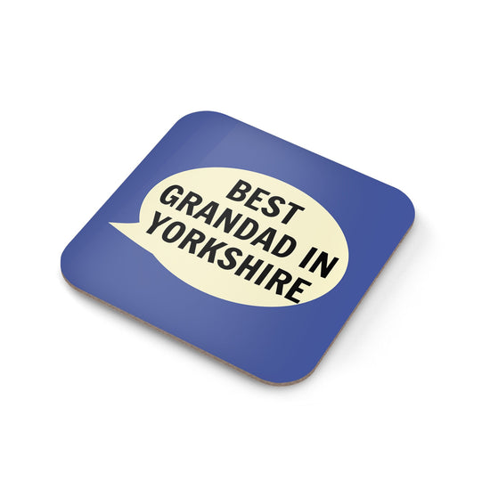 Best Grandad In Yorkshire Coaster - The Great Yorkshire Shop