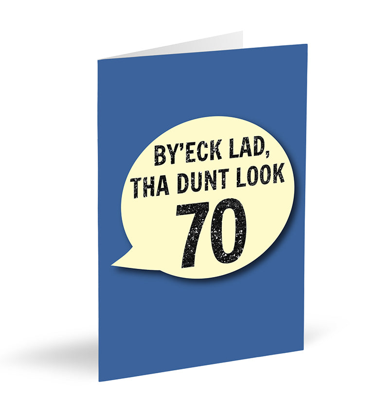 Load image into Gallery viewer, By’eck Lad, Tha Dunt Look 70 Card - The Great Yorkshire Shop
