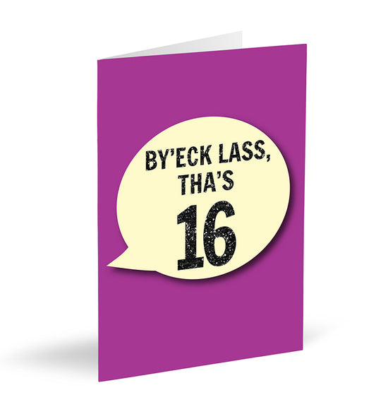 By’eck Lass, Tha’s 16 Card - The Great Yorkshire Shop