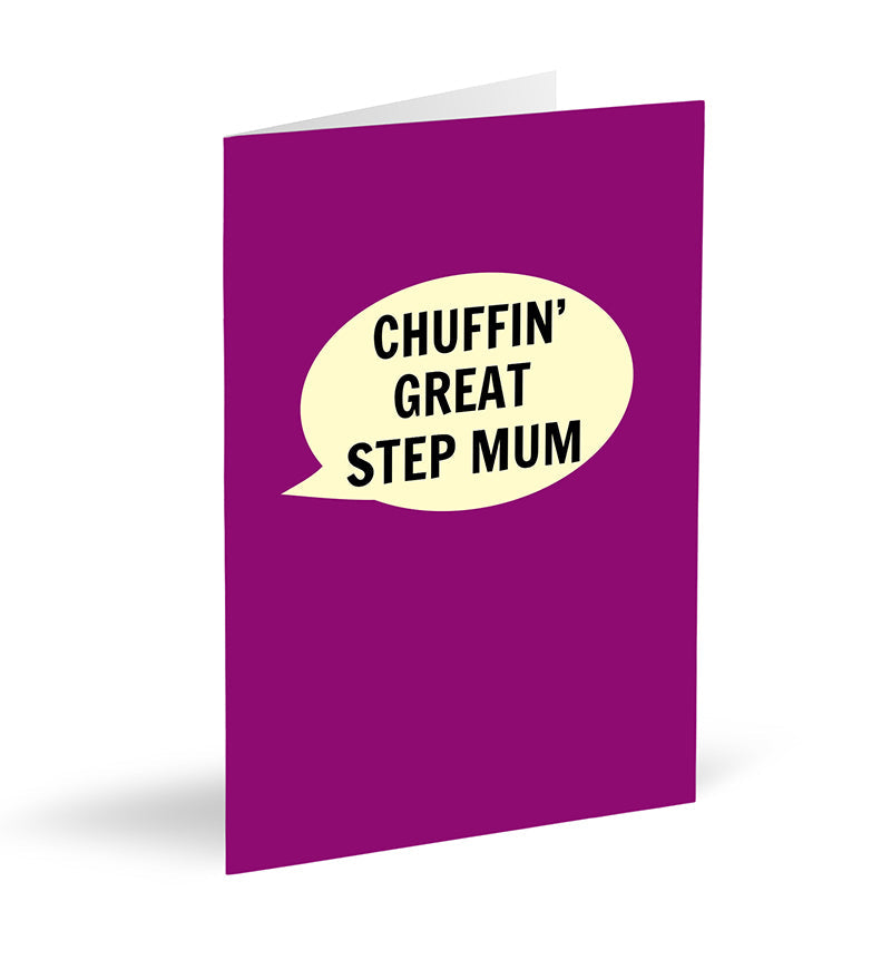 Chuffin' Great Step Mum Card - The Great Yorkshire Shop