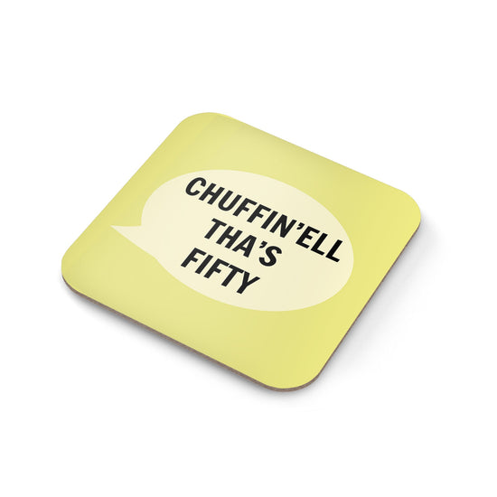 Chuffin'ell Tha's Fifty Coaster - The Great Yorkshire Shop