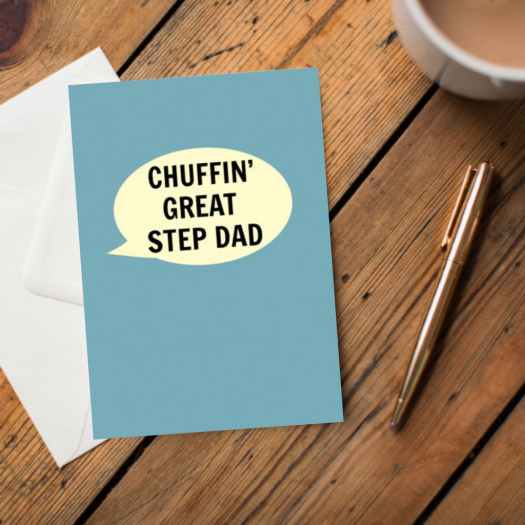 Chuffin' Great Step Dad Card - The Great Yorkshire Shop