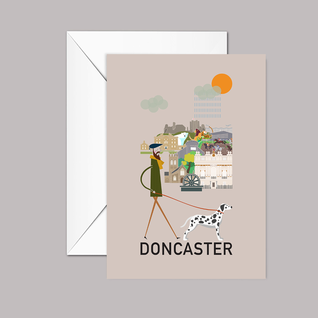 Doncaster Greeting Card - The Great Yorkshire Shop