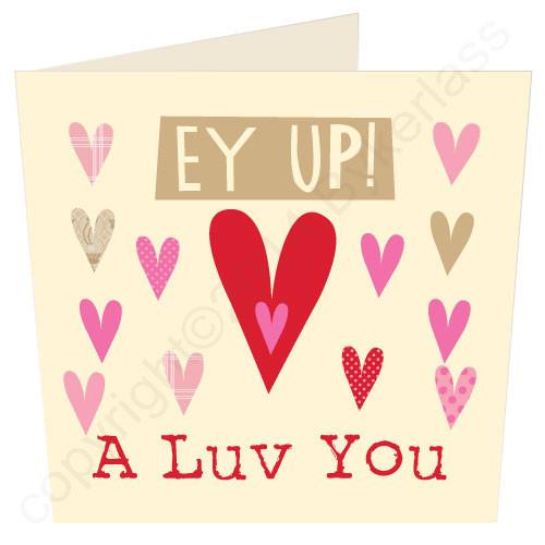 Load image into Gallery viewer, Ey Up! A Luv You Card - The Great Yorkshire Shop
