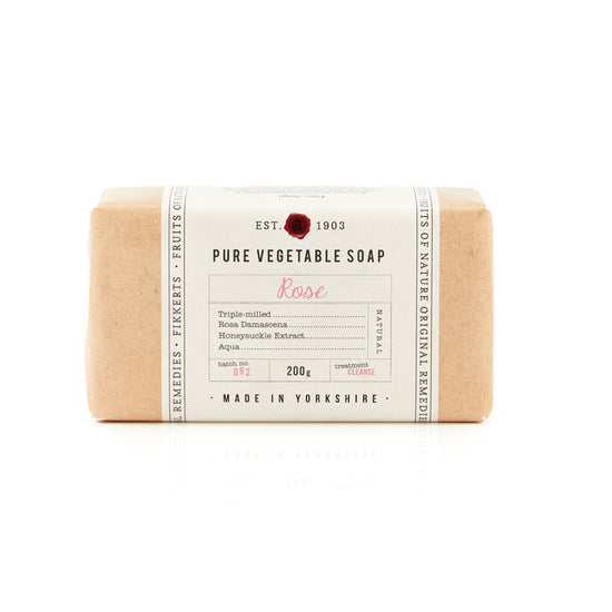 Rose Large Wrapped Soap 200g - The Great Yorkshire Shop