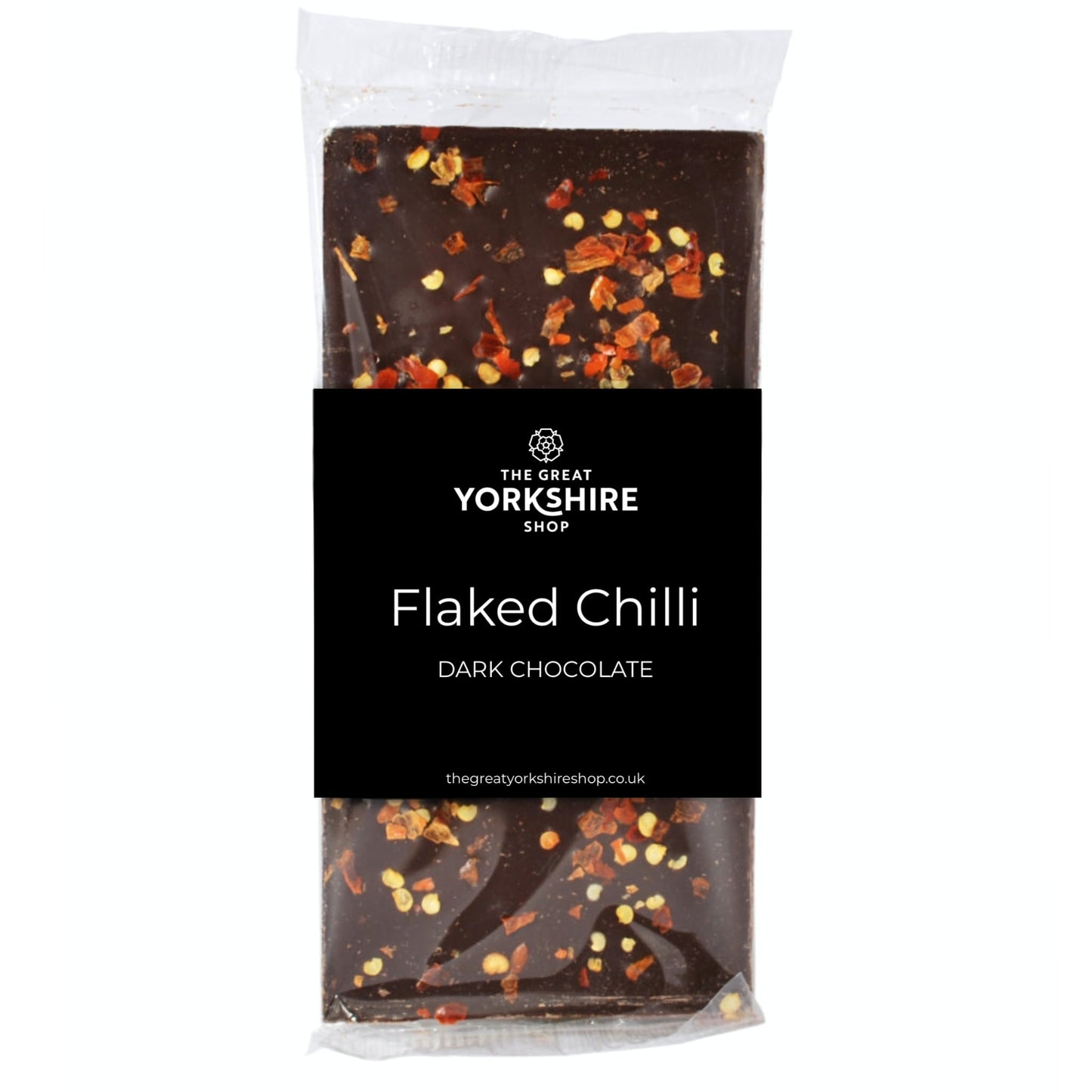 Flaked Chilli Dark Chocolate Bar - The Great Yorkshire Shop