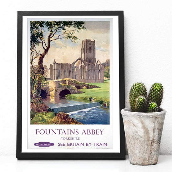 British Railways Fountains Abbey Print - The Great Yorkshire Shop