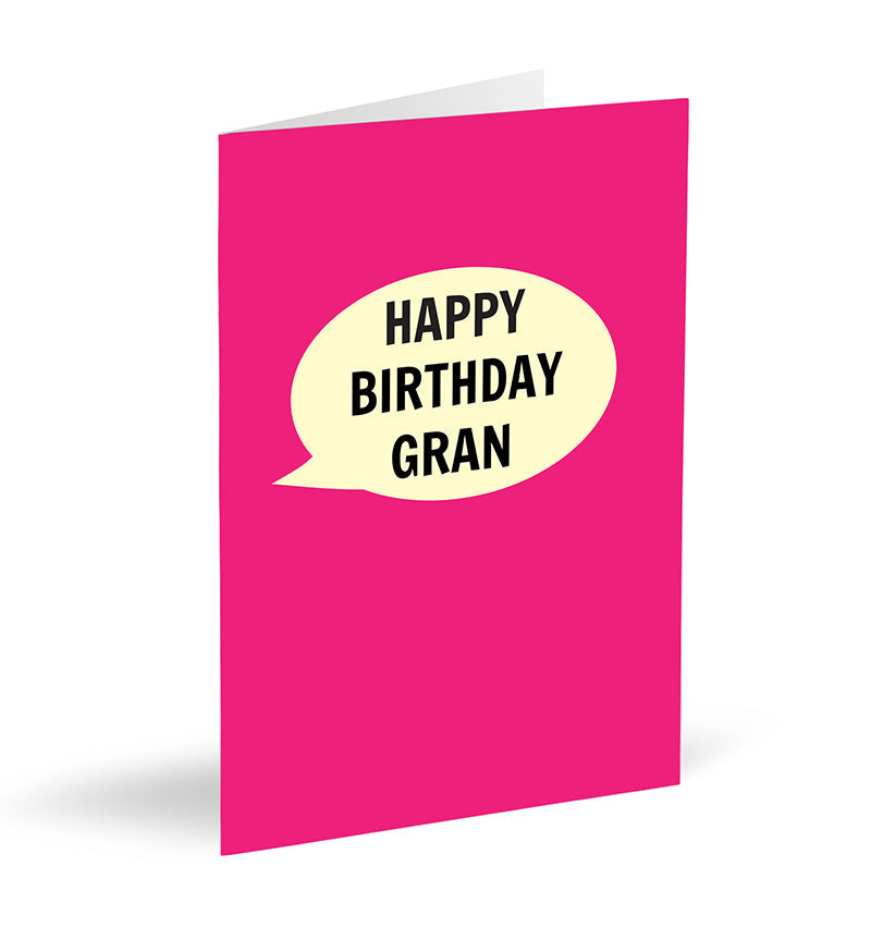 Happy Birthday Gran Card - The Great Yorkshire Shop