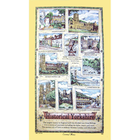 Historical Yorkshire Tea Towel - The Great Yorkshire Shop