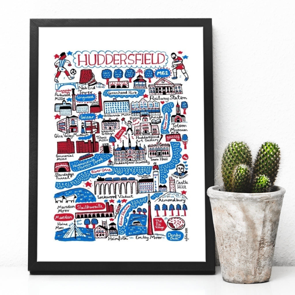 Huddersfield Cityscape Print - The Great Yorkshire Shop