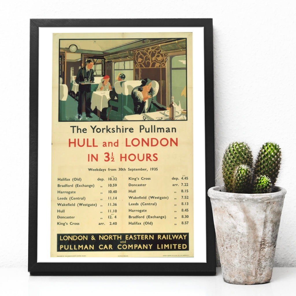 British Railways Yorkshire Pullman Hull and London Print - The Great Yorkshire Shop