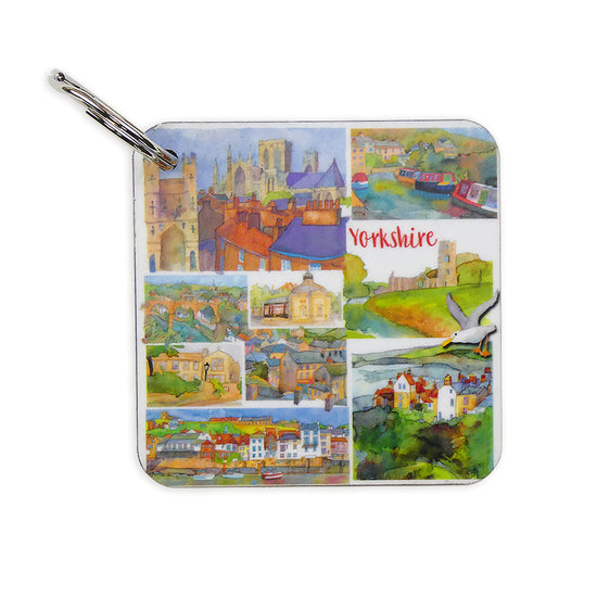 Yorkshire Illustrated Keyring - The Great Yorkshire Shop
