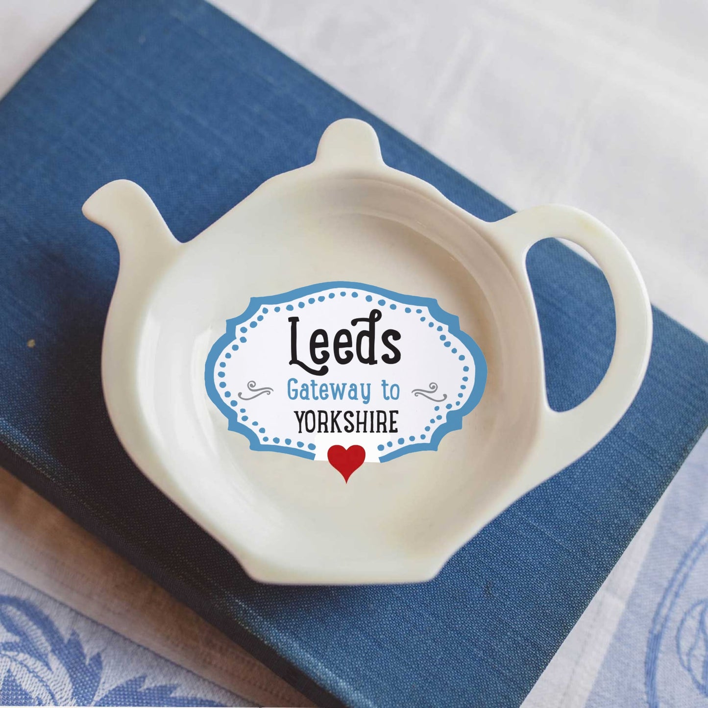 Leeds Talk of the Town Bone China Tea Tidy - The Great Yorkshire Shop