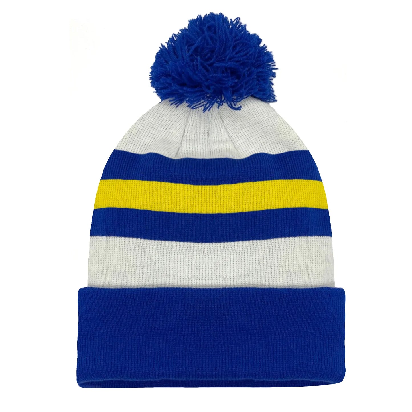 Leeds United Colours Bobble Hat - The Great Yorkshire Shop