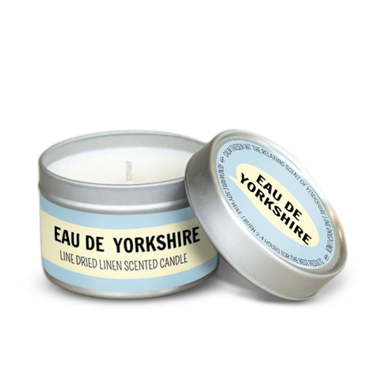 Line Dried Linen Eau De Yorkshire Scented Candle - The Great Yorkshire Shop