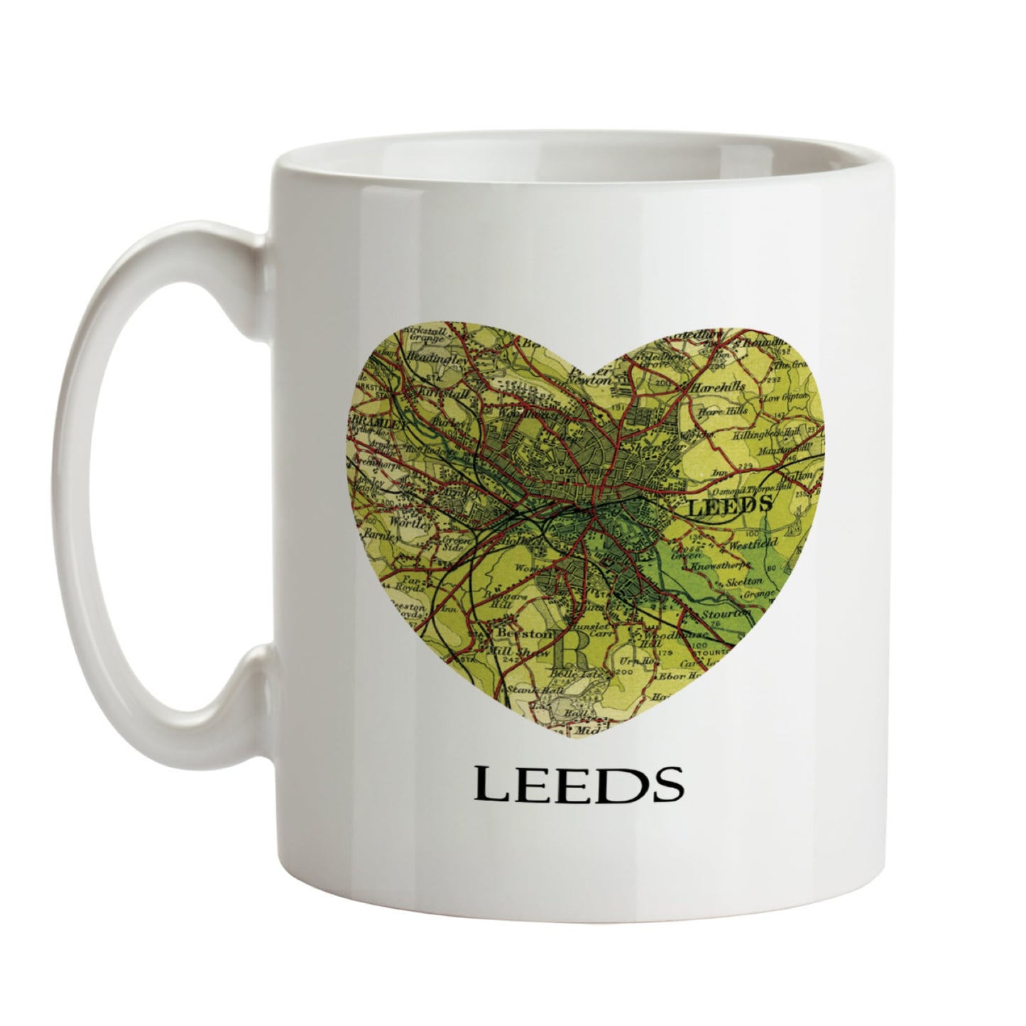 Love Leeds Map Mug - The Great Yorkshire Shop