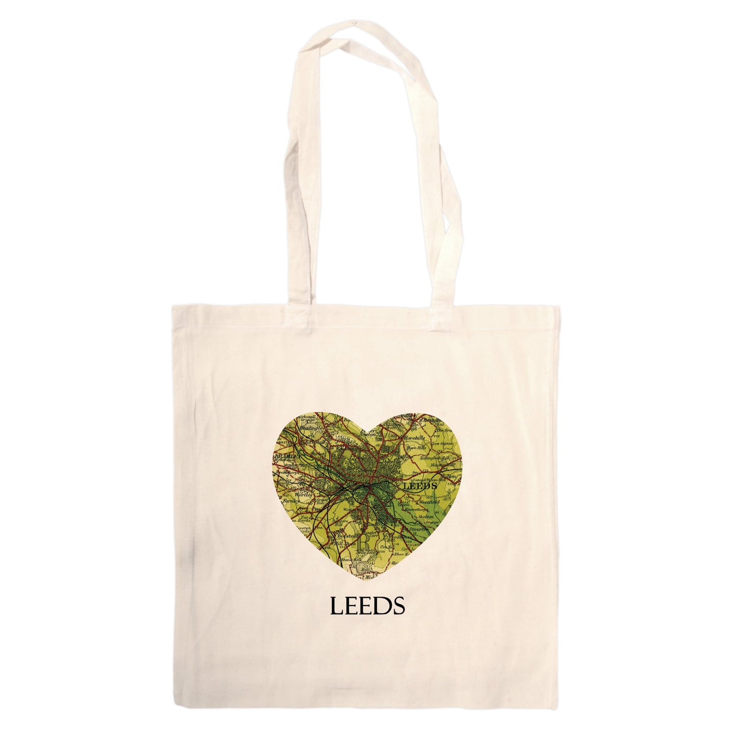 Love Leeds Map Tote Bag - The Great Yorkshire Shop