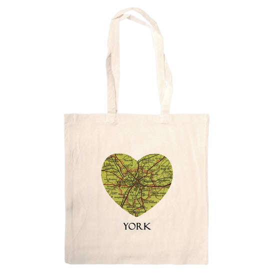Love York Map Tote Bag - The Great Yorkshire Shop