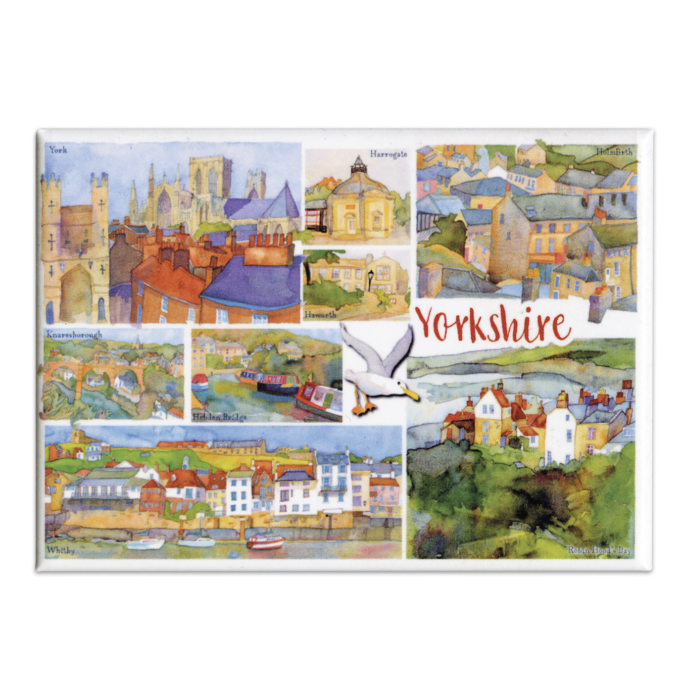 Yorkshire Illustrated Magnet - The Great Yorkshire Shop
