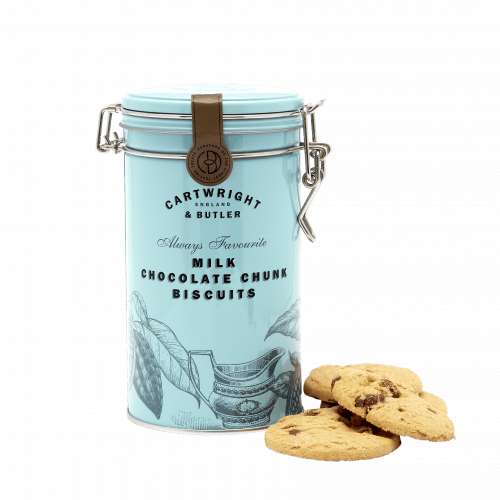 Milk Chocolate Chunk Biscuits in Gift Tin - The Great Yorkshire Shop