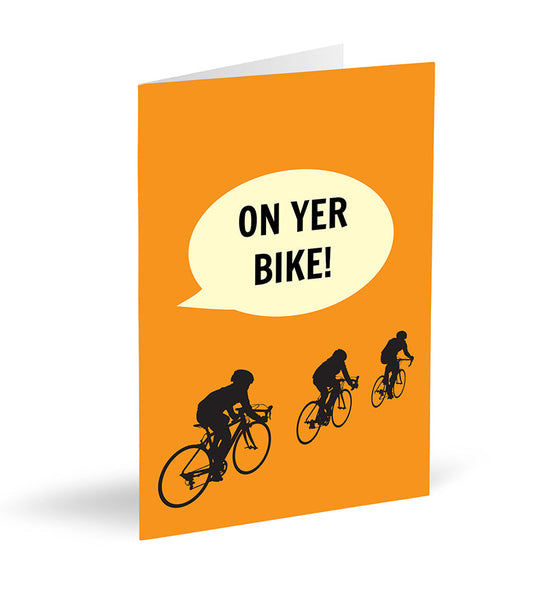 Load image into Gallery viewer, On Yer Bike! Card - The Great Yorkshire Shop
