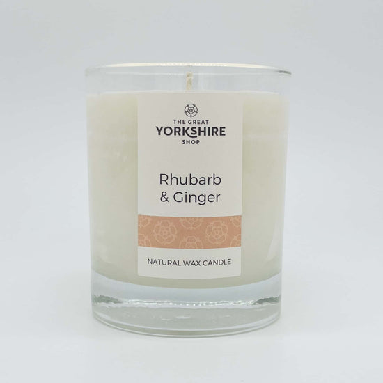 Rhubarb & Ginger Natural Wax Candle - The Great Yorkshire Shop