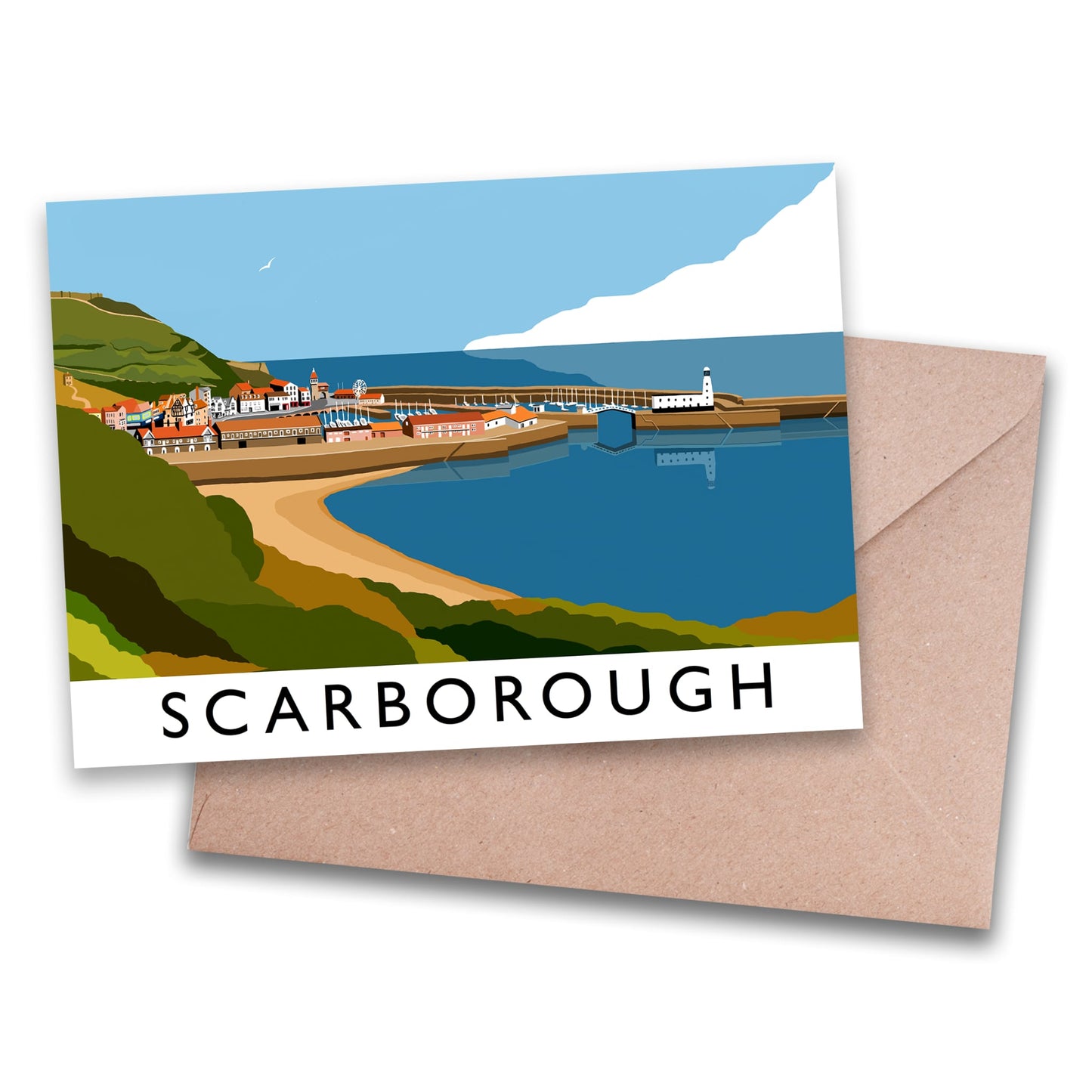 Scarborough Greeting Card - The Great Yorkshire Shop