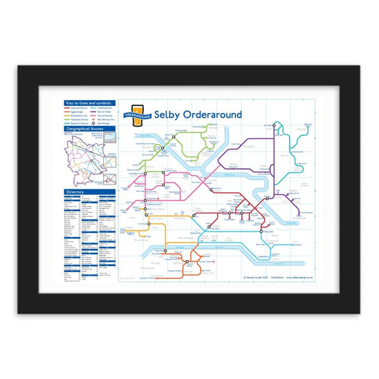 Selby Orderaround Pub Map Print - The Great Yorkshire Shop