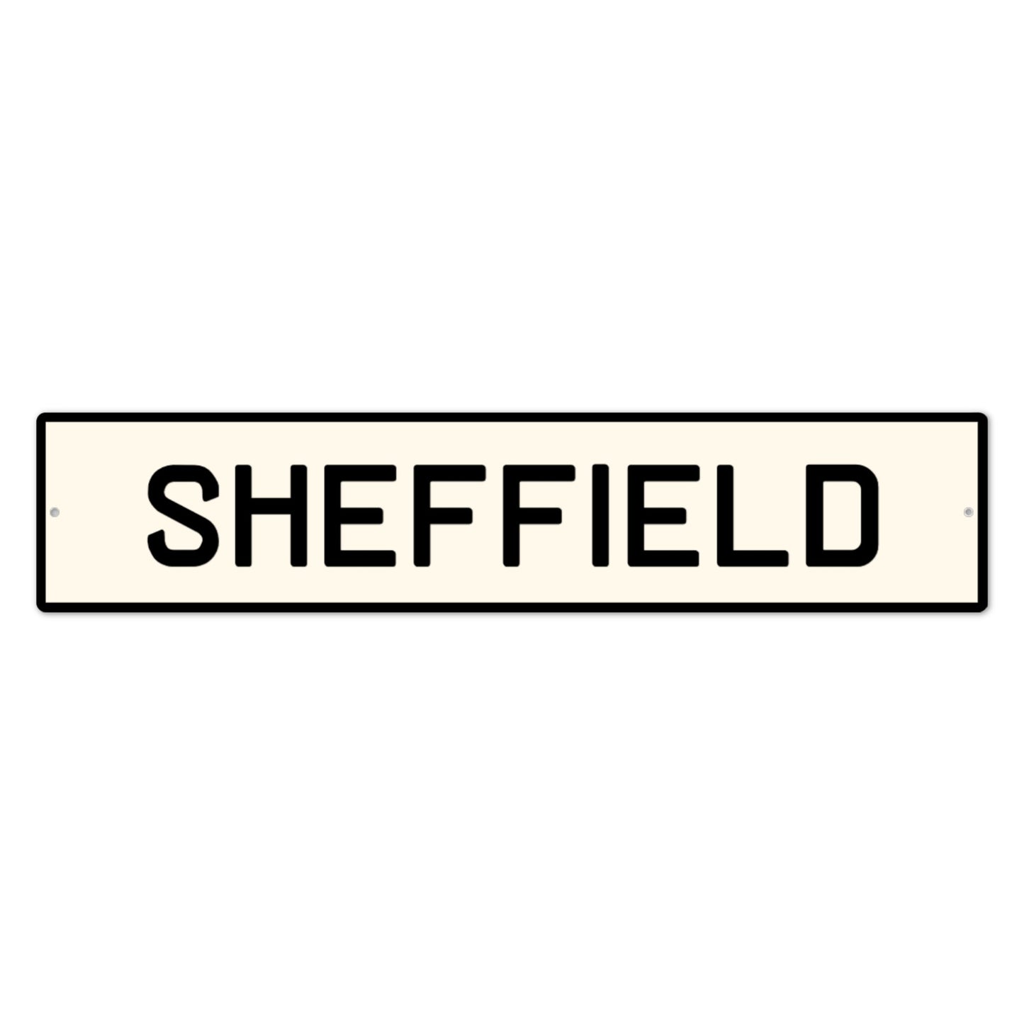 Sheffield Street Style Aluminium Sign - The Great Yorkshire Shop