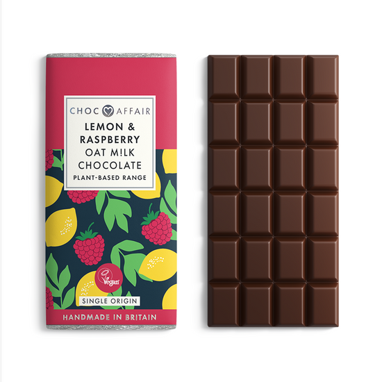 Oat M!lk Lemon & Raspberry Chocolate Bar - The Great Yorkshire Shop