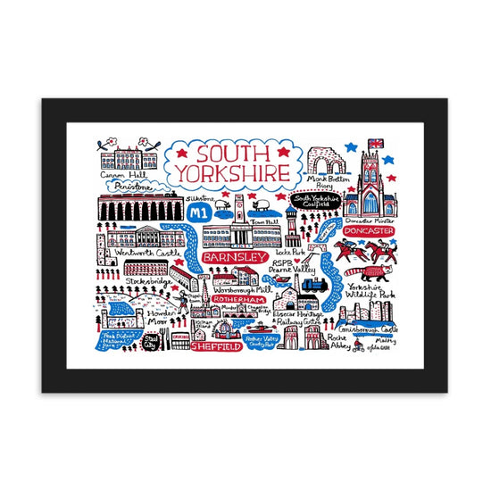 South Yorkshire Cityscape Print - The Great Yorkshire Shop