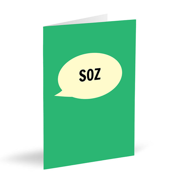 Soz Card - The Great Yorkshire Shop