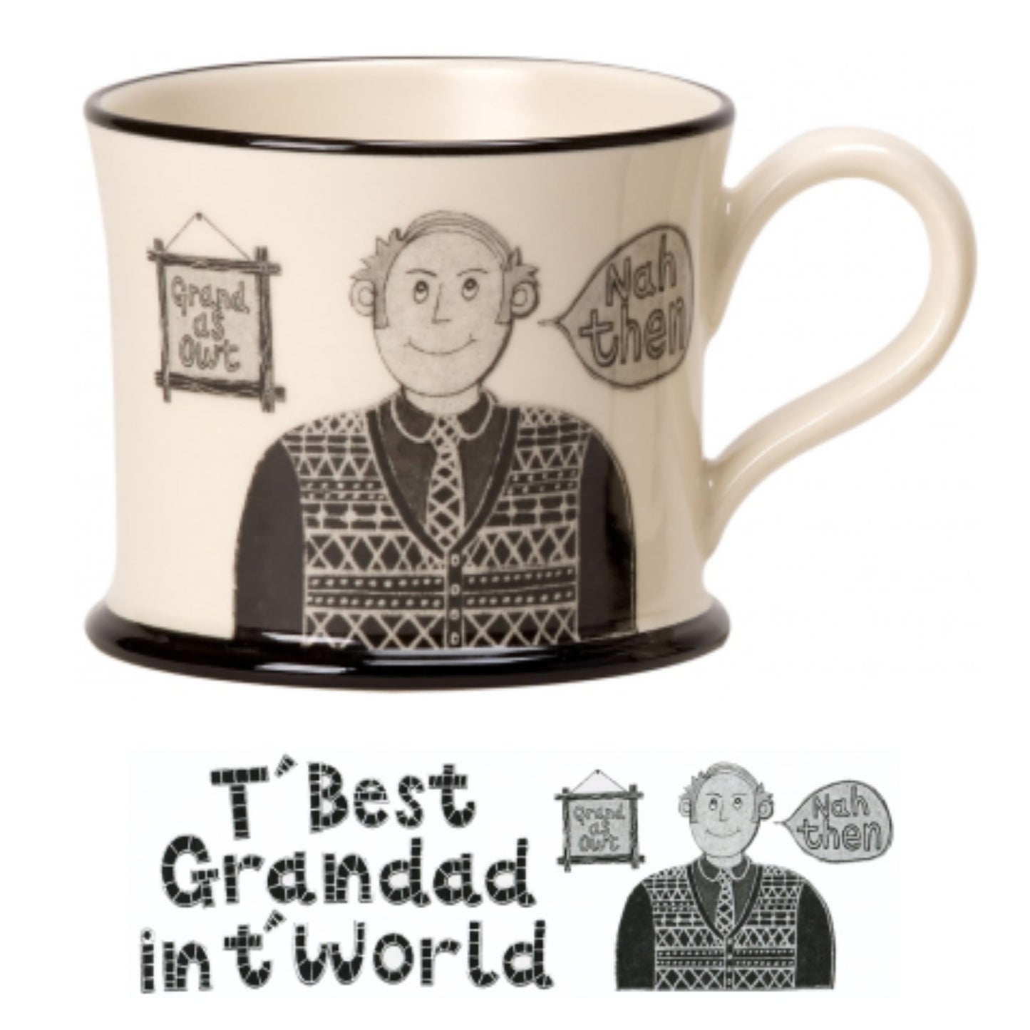 T'Best Grandad in T'World Mug - The Great Yorkshire Shop