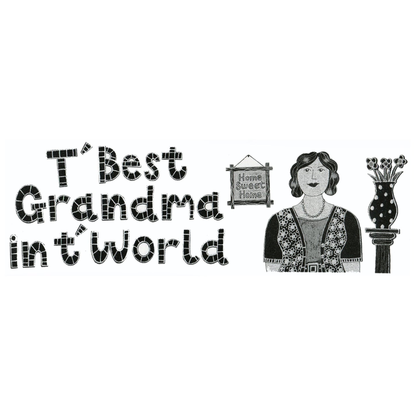 T'Best Grandma in T'World Mug - The Great Yorkshire Shop