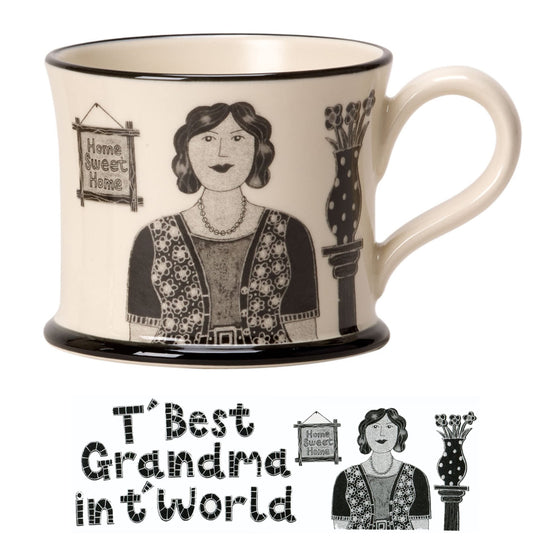 T'Best Grandma in T'World Mug - The Great Yorkshire Shop