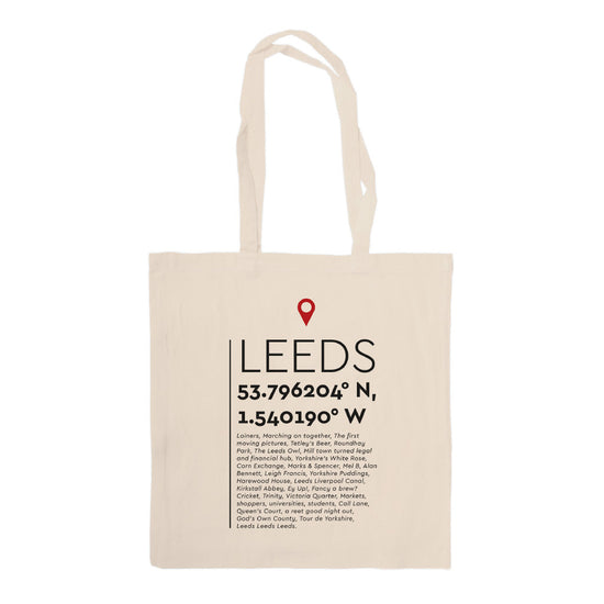 You Are Here Leeds Tote Bag - The Great Yorkshire Shop