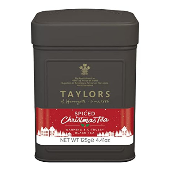 Load image into Gallery viewer, Christmas Spiced Loose Leaf Black Tea in Caddy - The Great Yorkshire Shop
