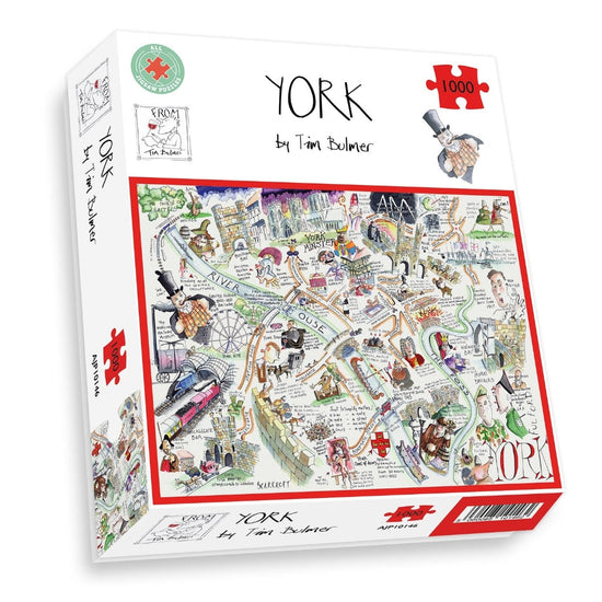 Load image into Gallery viewer, Map of York Tim Bulmer 1000 Piece Jigsaw Puzzle - The Great Yorkshire Shop

