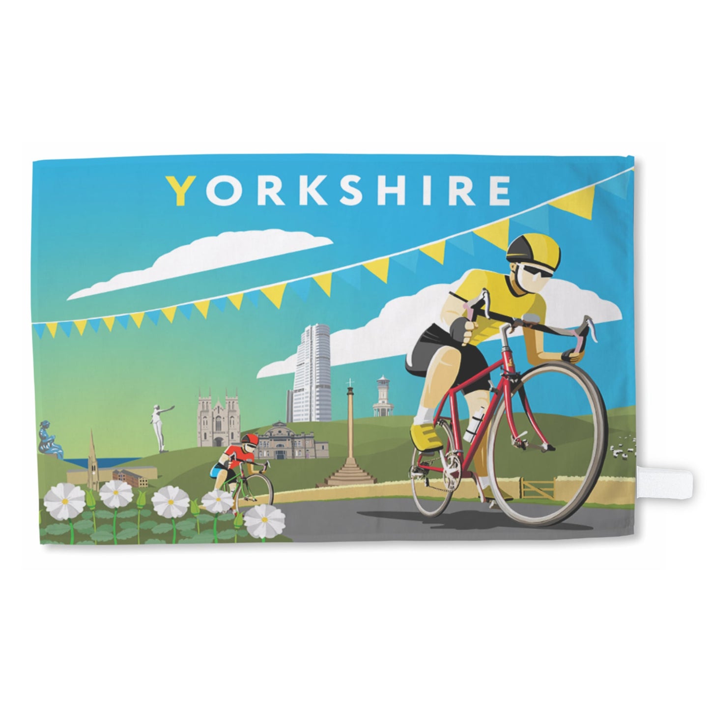 Tour de Yorkshire Tea Towel - The Great Yorkshire Shop