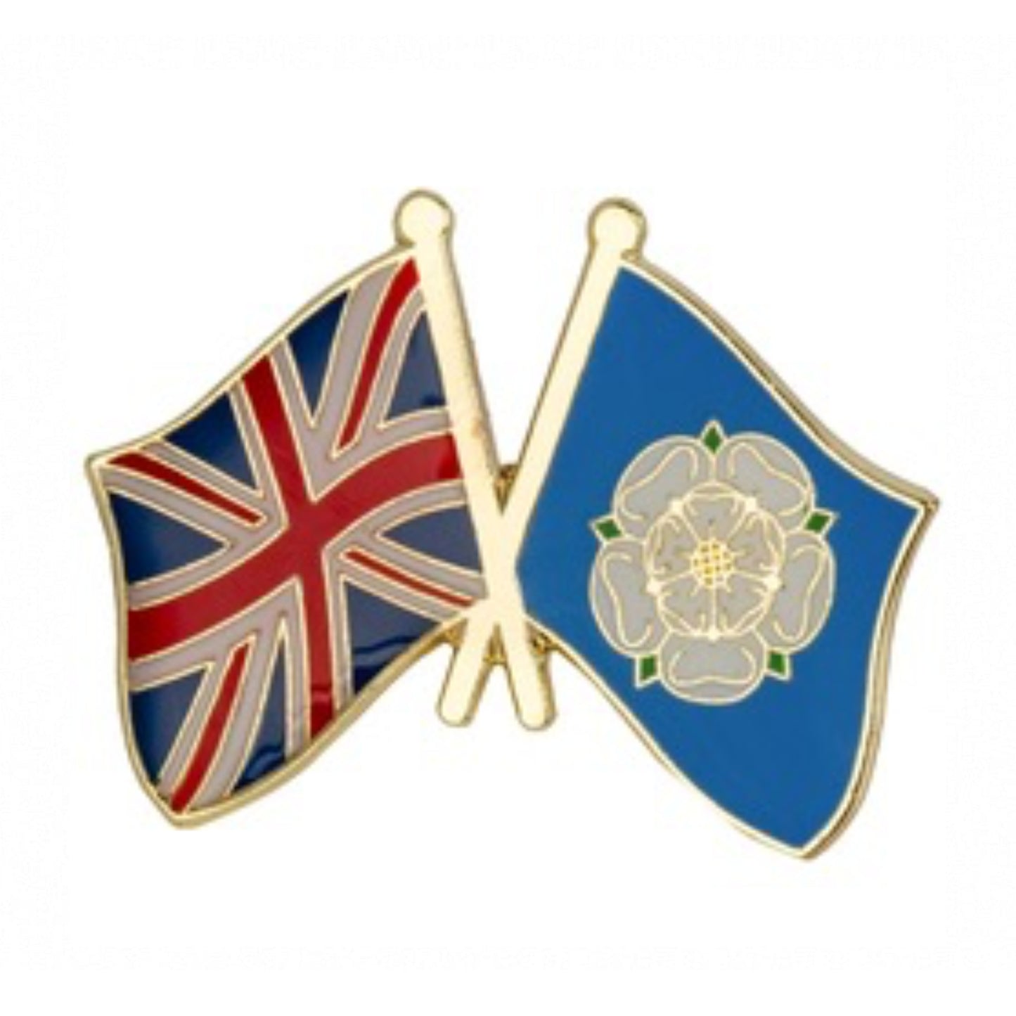 Yorkshire & Union Jack Flag Pin Badge - The Great Yorkshire Shop
