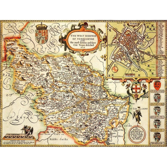 West Riding of Yorkshire Historical Map 1000 Piece Jigsaw Puzzle - The Great Yorkshire Shop
