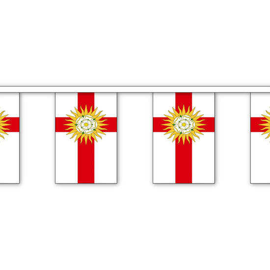 Load image into Gallery viewer, West Riding of Yorkshire Flag Bunting - The Great Yorkshire Shop

