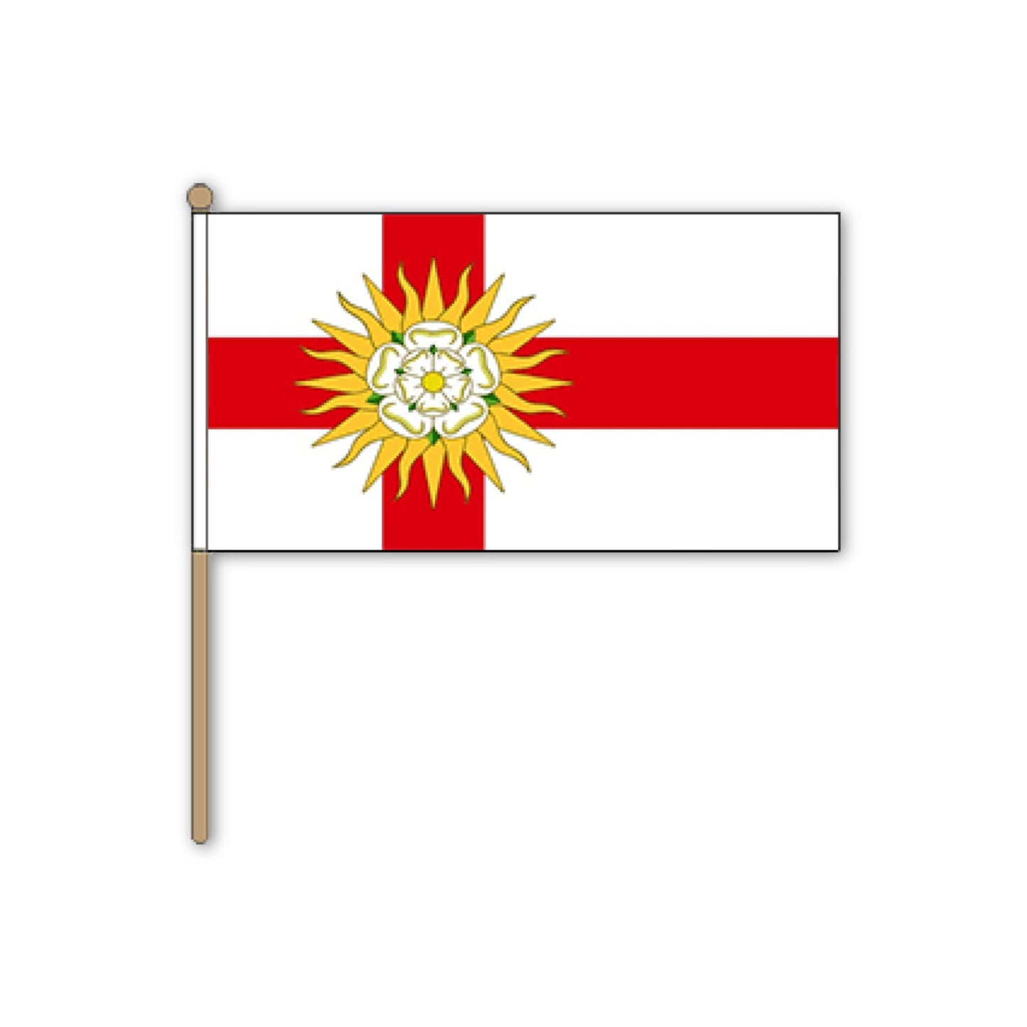 Load image into Gallery viewer, Hand Waving West Riding of Yorkshire Flag - The Great Yorkshire Shop
