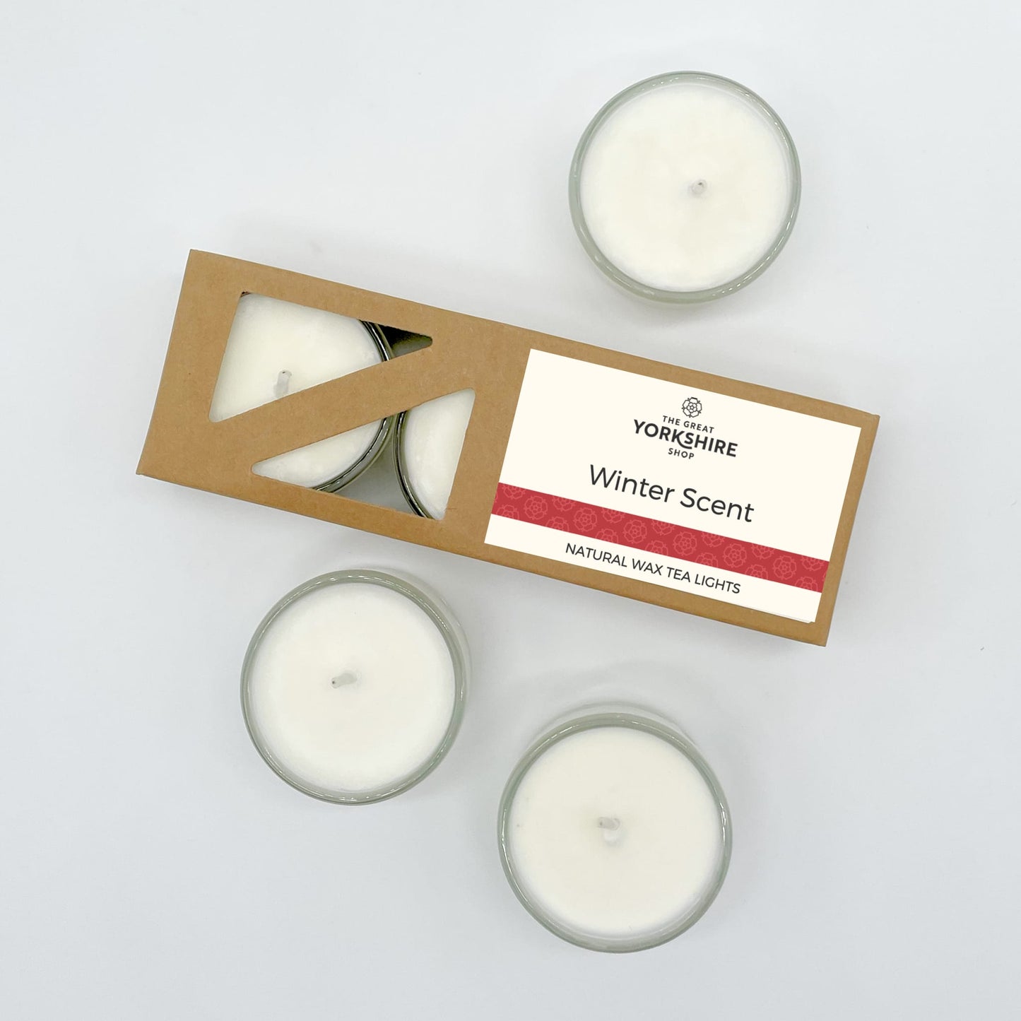 Winter Scent Natural Wax Tea Lights - The Great Yorkshire Shop