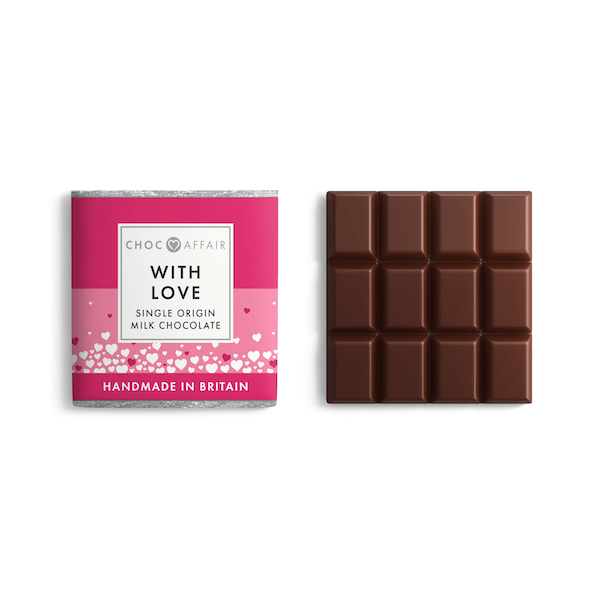 With Love Milk Chocolate Bar - The Great Yorkshire Shop