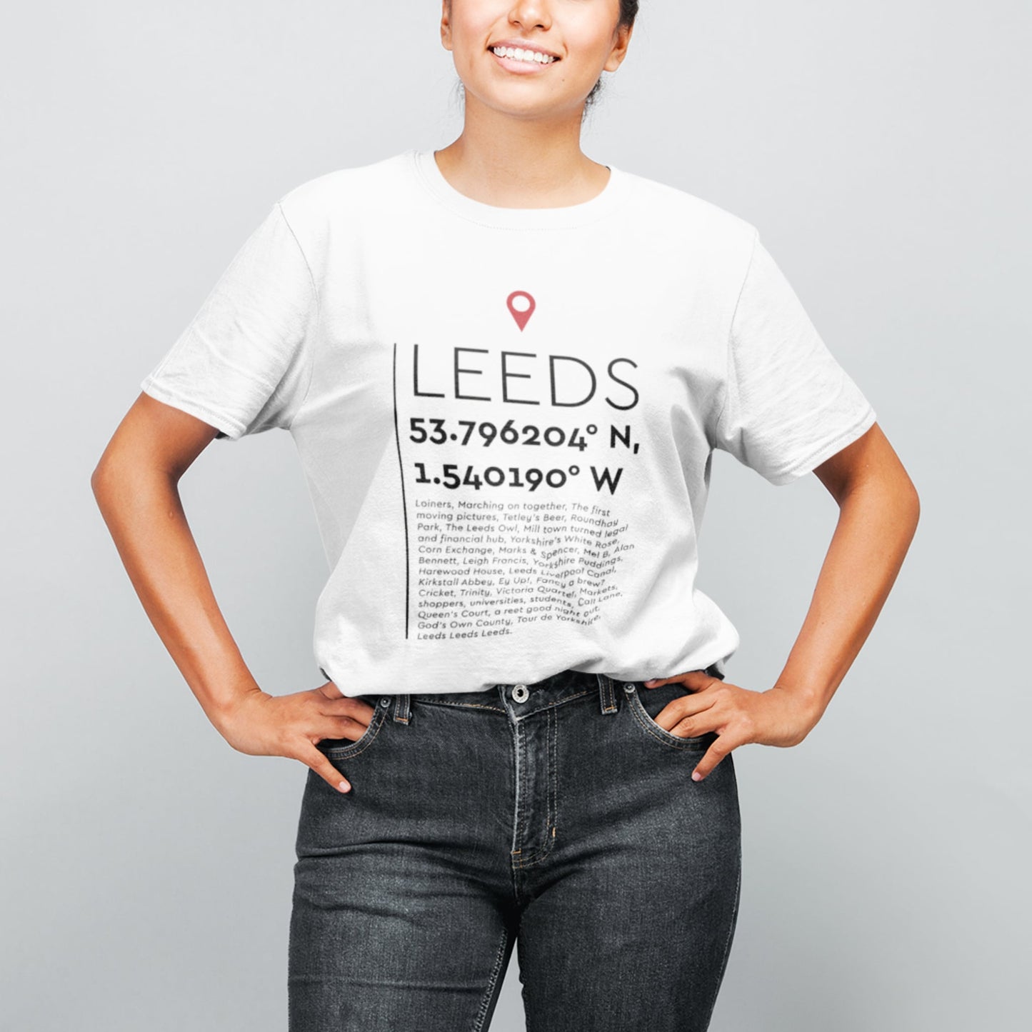 You Are Here Leeds T-Shirt - The Great Yorkshire Shop