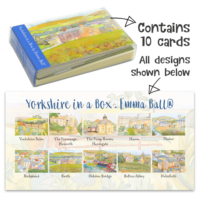 Yorkshire Illustrated Notecards (10 Cards, 10 Designs) - The Great Yorkshire Shop